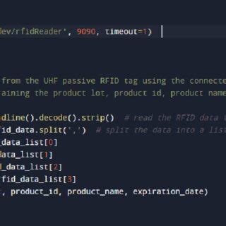 how to programatically read rfid readers in script|uhf rfid reader python.